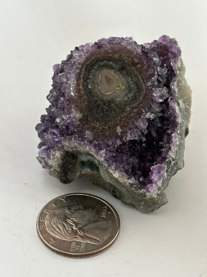 Amethyst stalactite slices Brazil