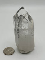Load image into Gallery viewer, Lemurian quartz with black phantoms Minas Gerais Brazil